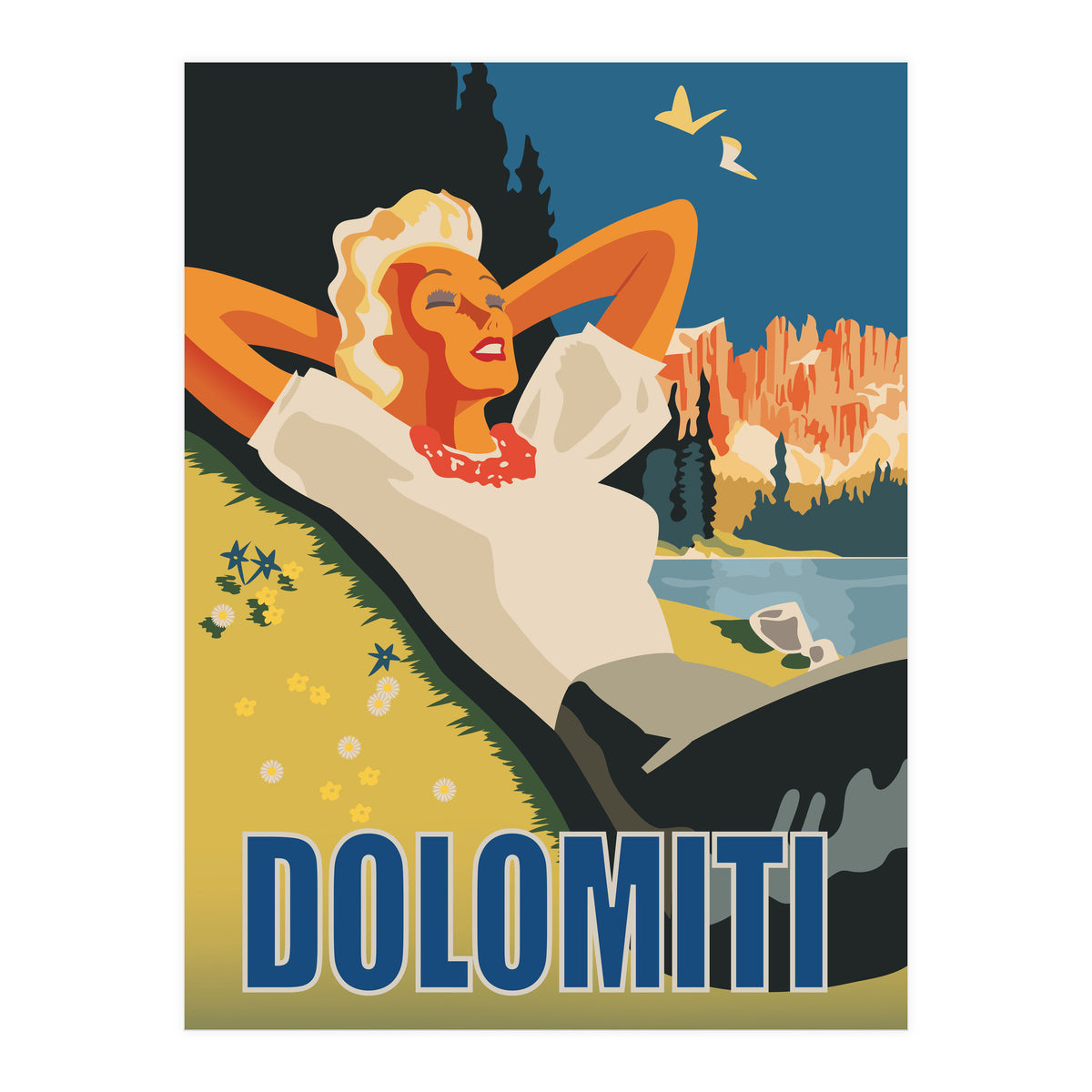 Dolomiti Sunbath (Print Only)