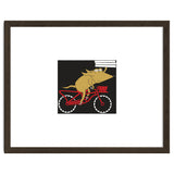 Cartoon Dog Marty cycling with Pizza thumbnail