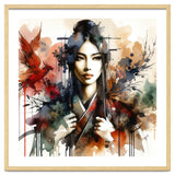 Phoenix Spirit Asian Warrior Portrait thumbnail