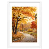 Original Autumn Park Landscape Oil Painting Style thumbnail