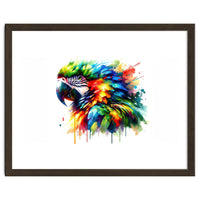 Vibrant Tropical Parrot Portrait
