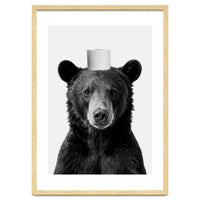 Bear, Toilet Paper Crown, Nursery Animal Art for Children