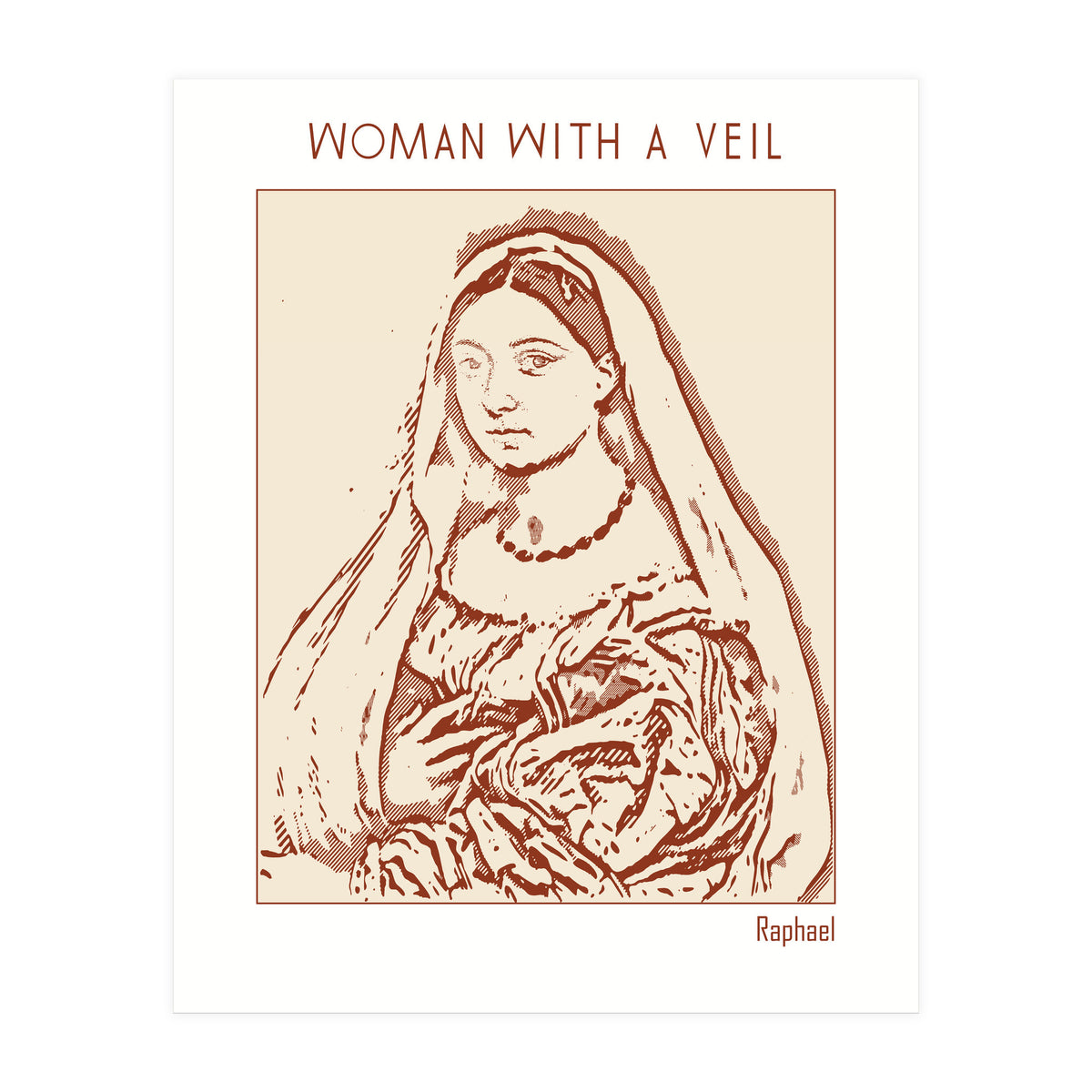 Woman With A Veil – Raphael (Print Only)
