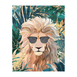 Lion Jungle wearing sunglasses (Print Only) thumbnail