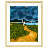 Great Egrets On Honeymoon Island, Heron Wildlife Painting Nature Landscape, Travel Dark Scenic Birds Love Animals Lake Bohemian thumbnail