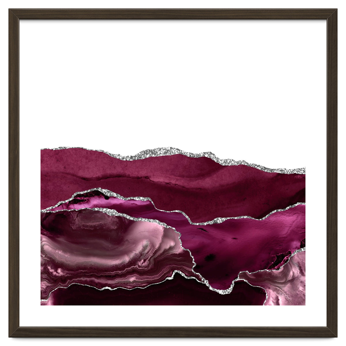 Burgundy & Silver Agate Texture 11