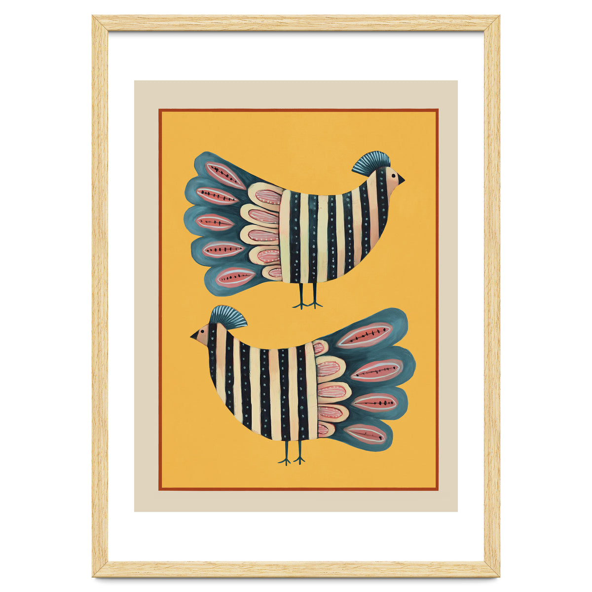 Striped Bird Pair II