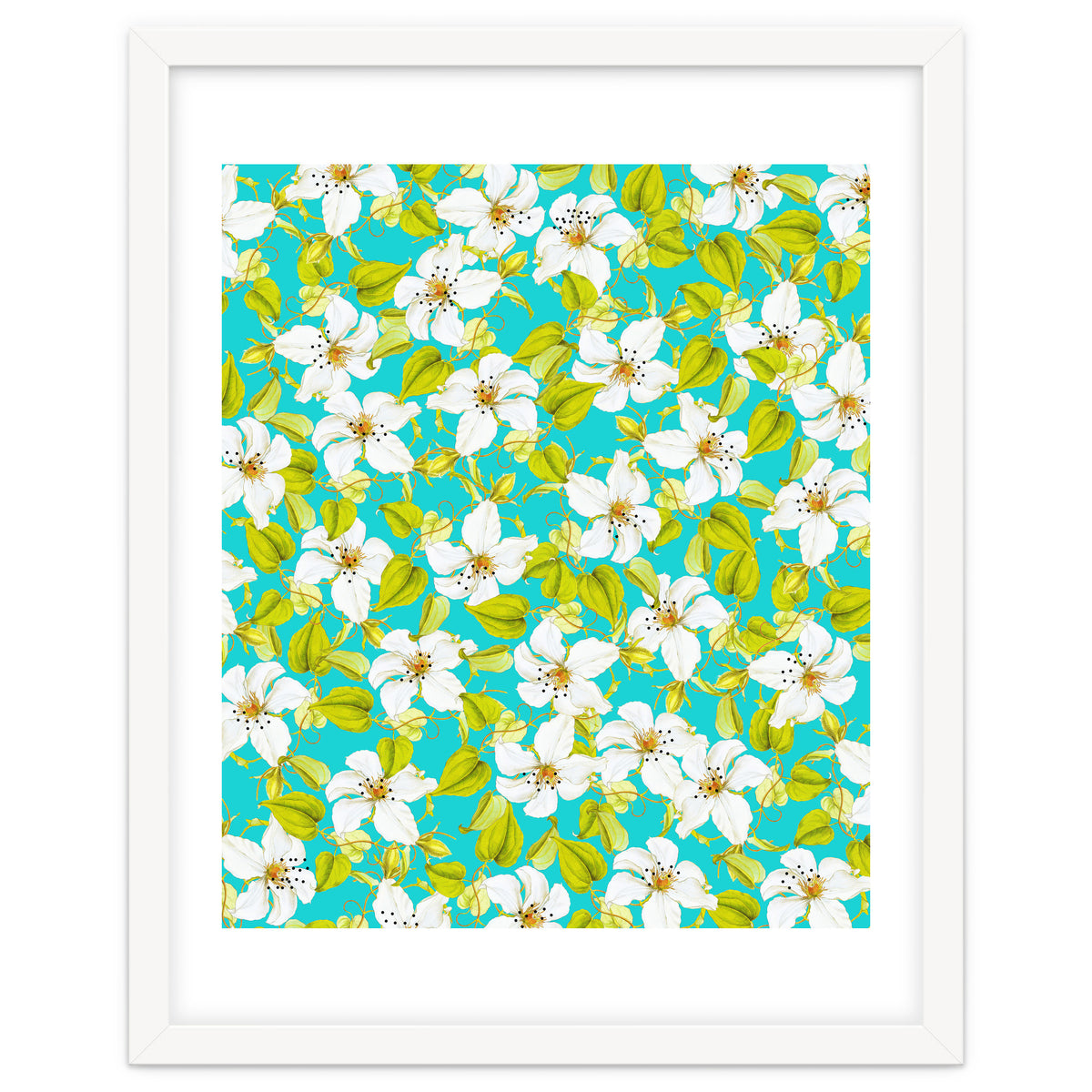 White Floral #society6 #decor #pattern