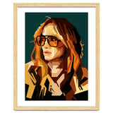 Jennifer Lopez Celebrity Art Retro Style Illustration thumbnail