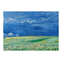 Wheatfield under Thunderclouds. Date: July 1890, Auvers-sur-Oise. Dimensions: 50.4 cm x 101.3 cm,... (Print Only)