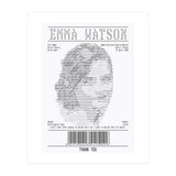 Receipt Art Emma Watson (Print Only) thumbnail