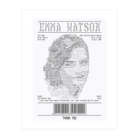 Receipt Art Emma Watson (Print Only)