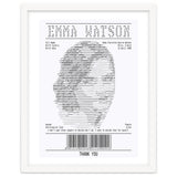 Receipt Art Emma Watson thumbnail