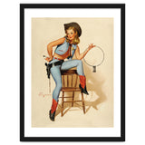 Pinup Cowgirl With A Key thumbnail