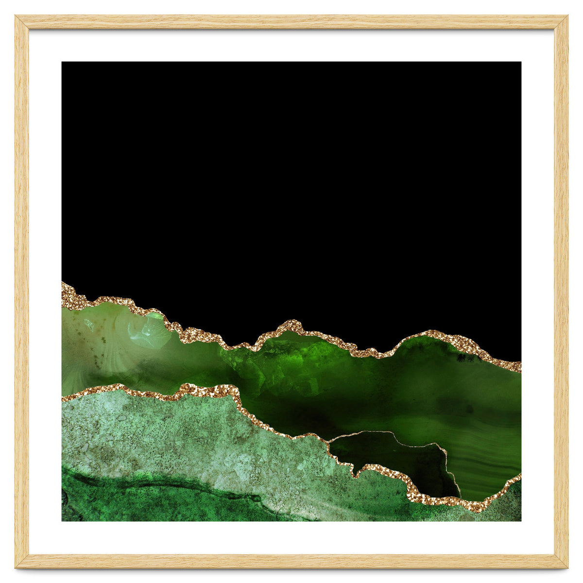 Green & Gold Agate Texture 10