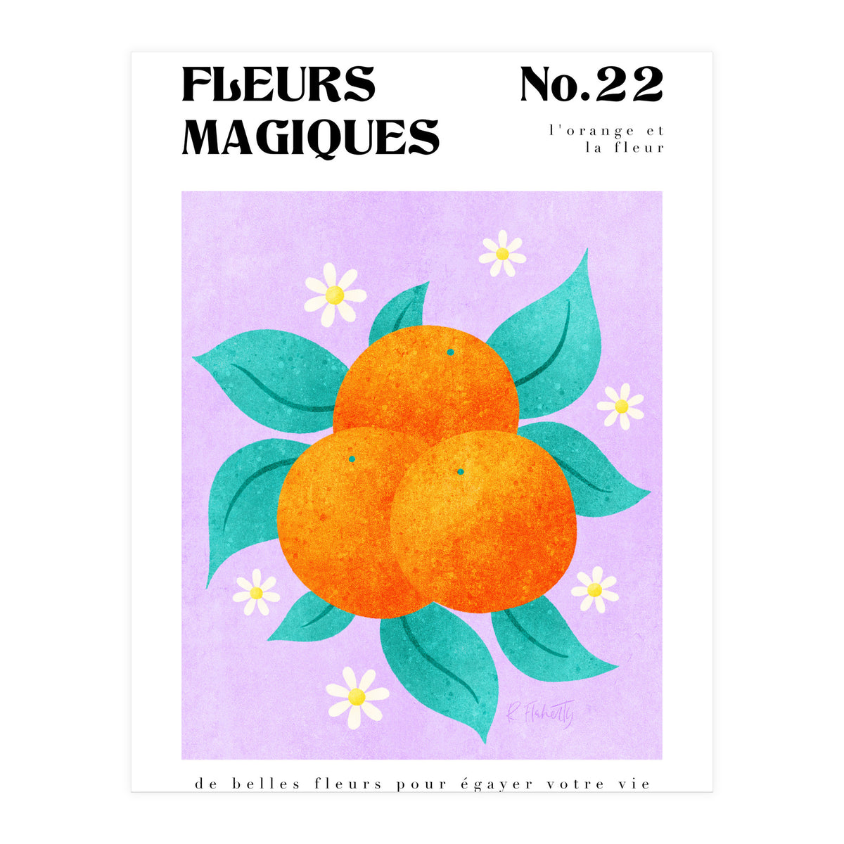 Magical Flowers No.22 Orange Bossom (Print Only)