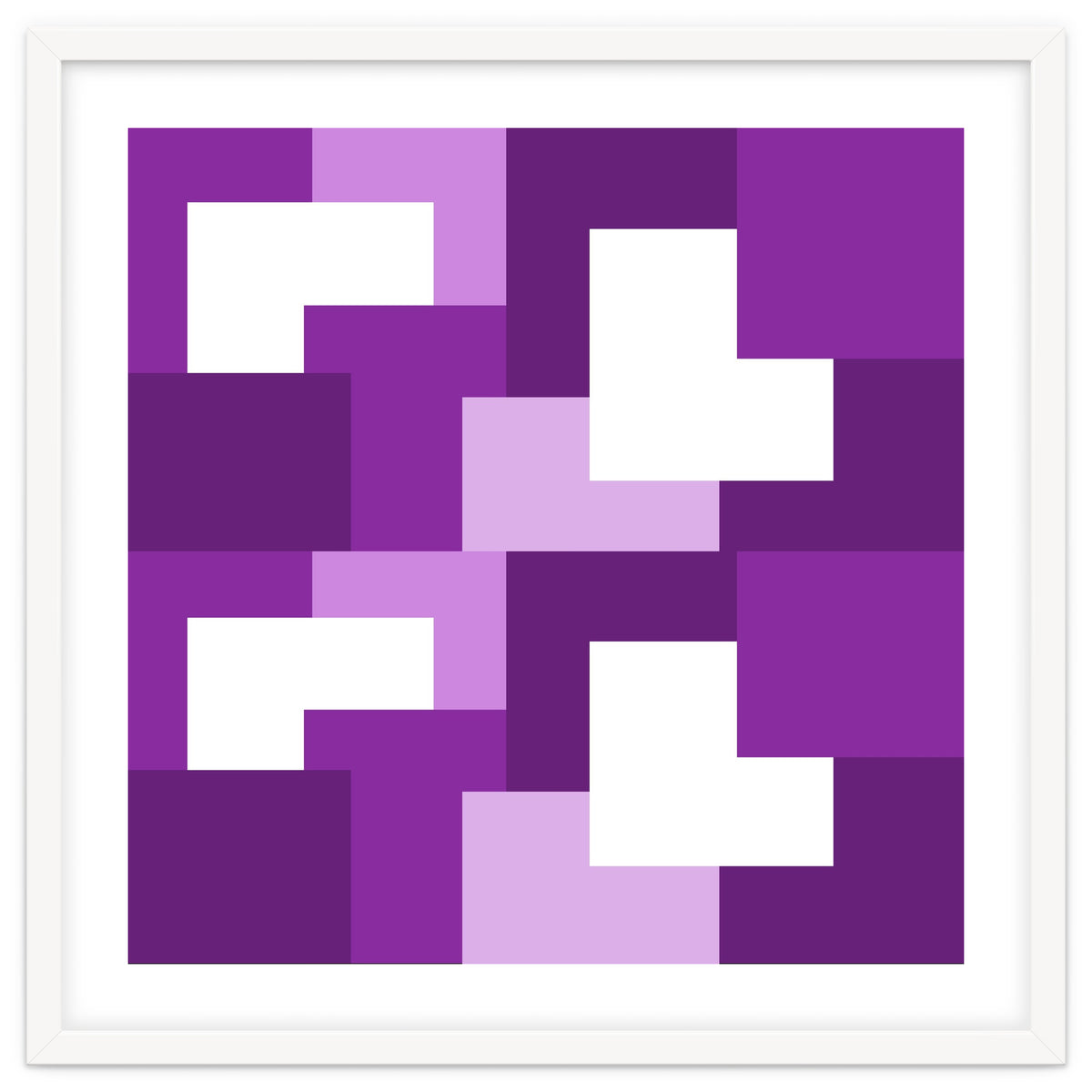 Purple Abstract Square Tiles