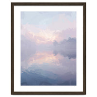 Ethereal Misty Lakeside at Dawn