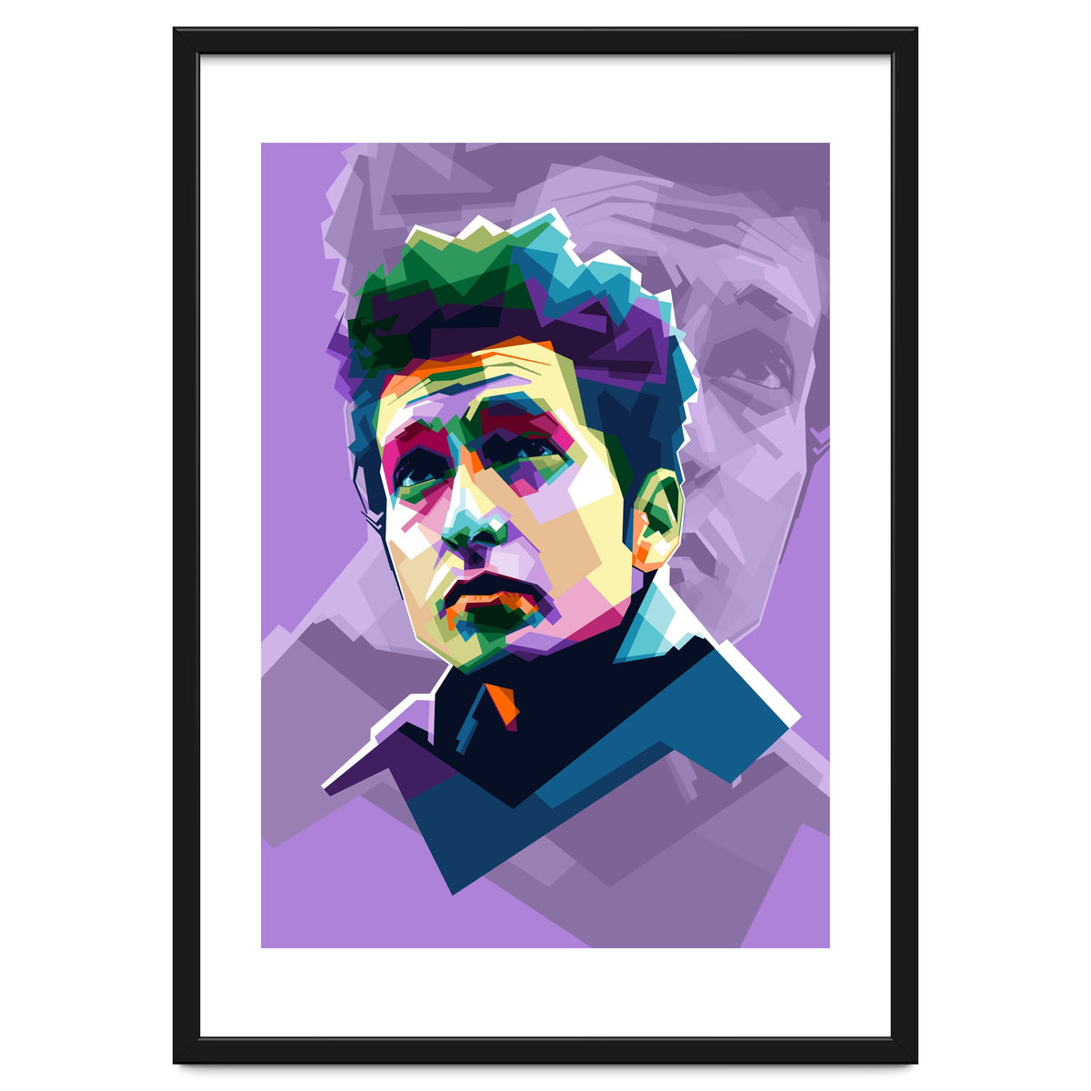 Bob Dylan Pop Art WPAP