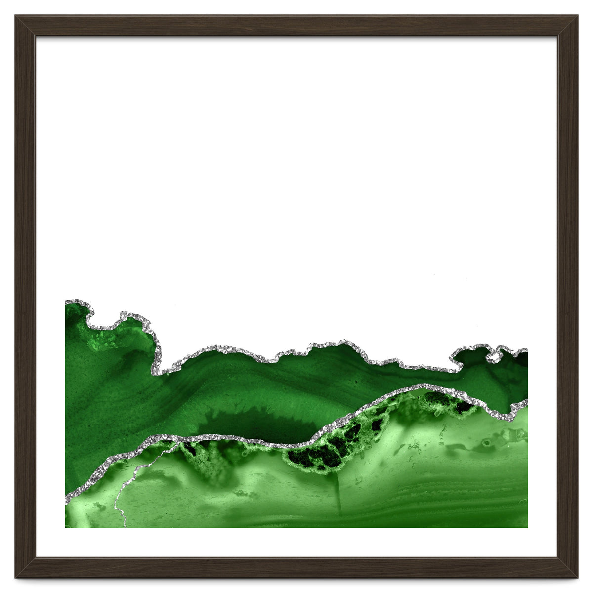 Green & Silver Agate Texture 12