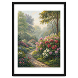 Sunlit Spring Garden Path Oil Painting thumbnail