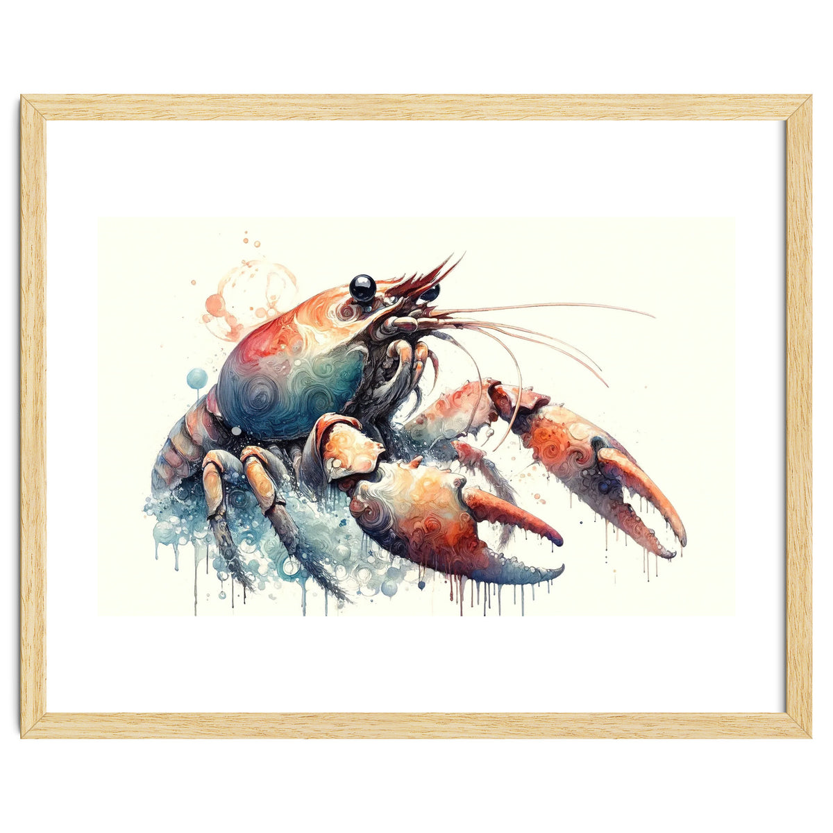 Colorful Lobster Watercolor