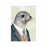 Seal Animal In A Suit  (Print Only) thumbnail