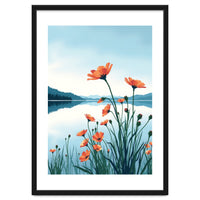 Flower And Lake