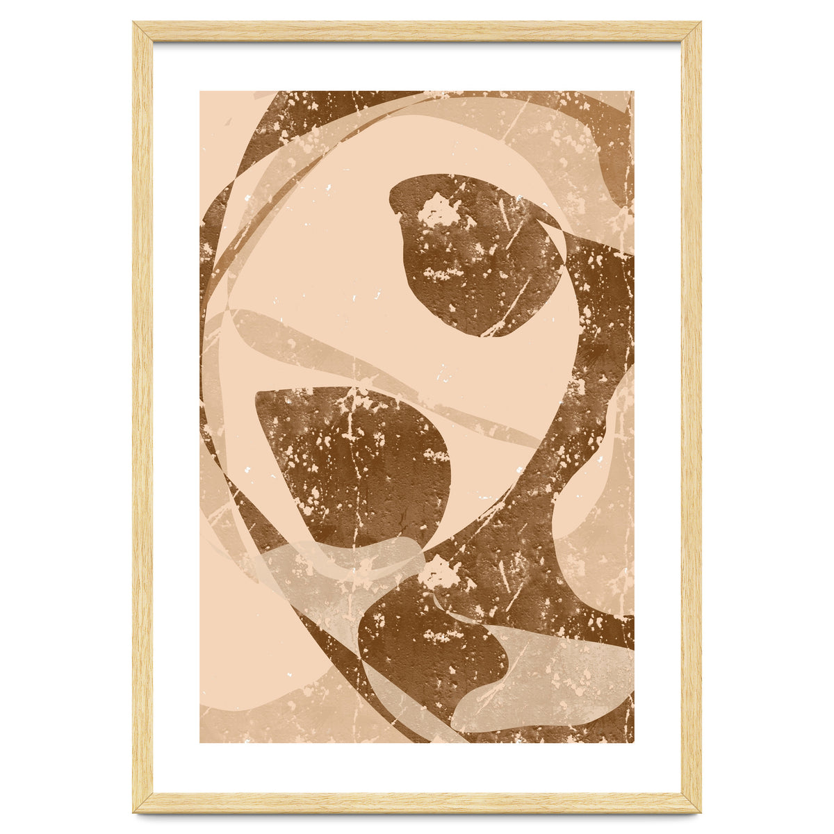 Abstract Brown Scratch