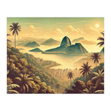 Vintage Brazil, Rio De Janeiro Tropics Poster (Print Only) thumbnail
