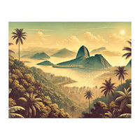 Vintage Brazil, Rio De Janeiro Tropics Poster (Print Only)