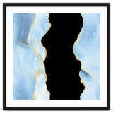 Blue & Gold Glitter Agate Texture 02 thumbnail