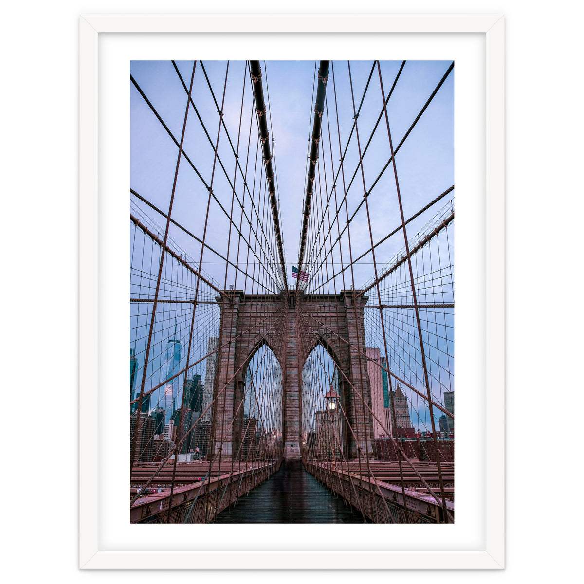Brooklyn Bridge at Dawn, Iconic New York City Photography