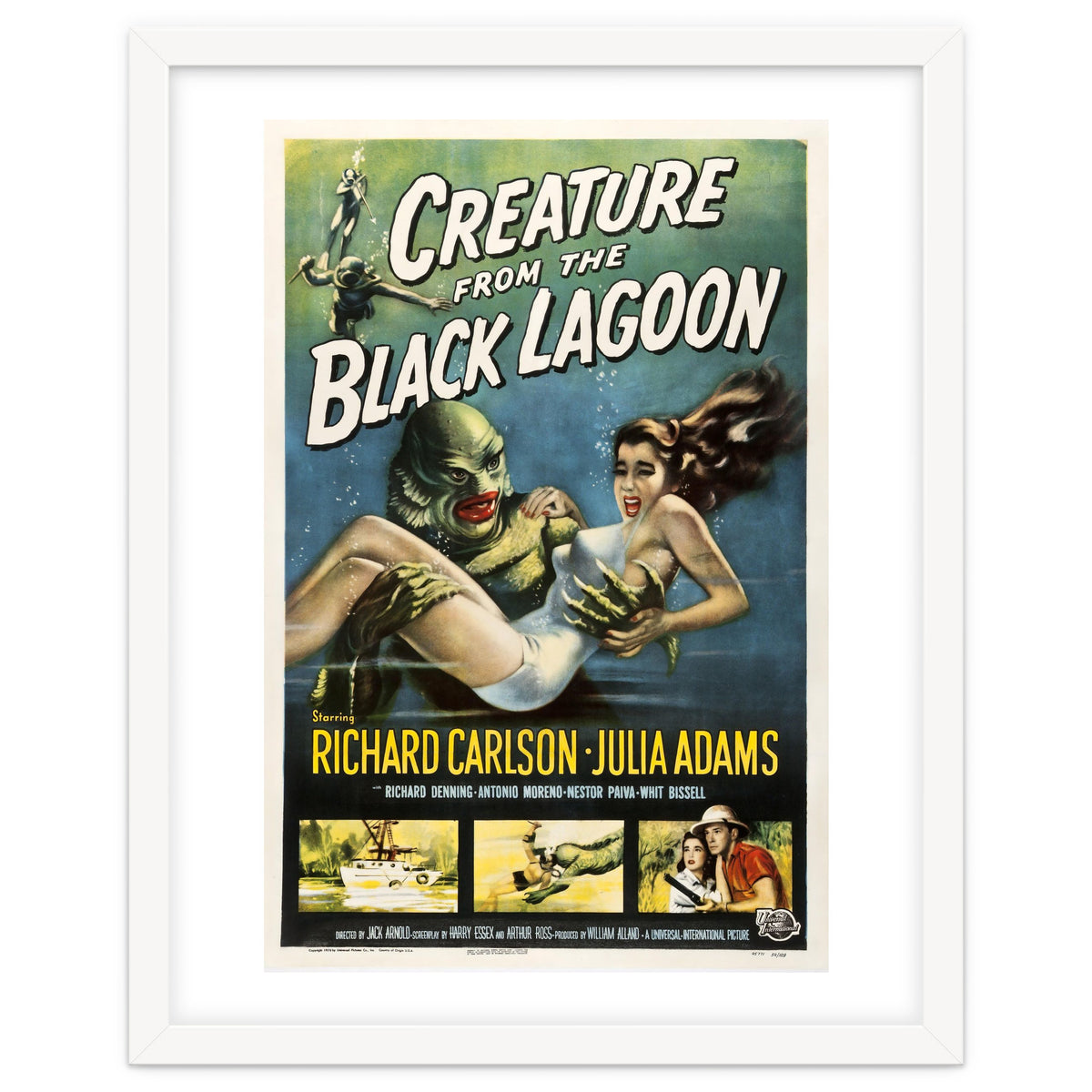 CREATURE FROM THE BLACK LAGOON (1954), directed by JACK ARNOLD.