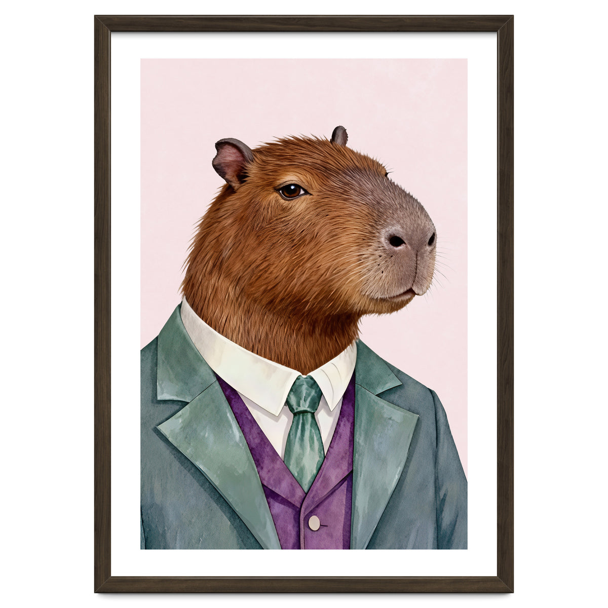 Capybara Fashion Portrait