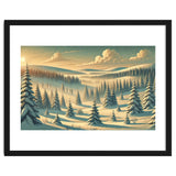 Vintage Finland, Lapland Winter Forest Poster thumbnail
