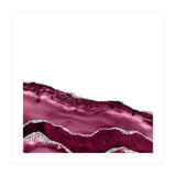 Burgundy & Silver Agate Texture 10 (Print Only) thumbnail