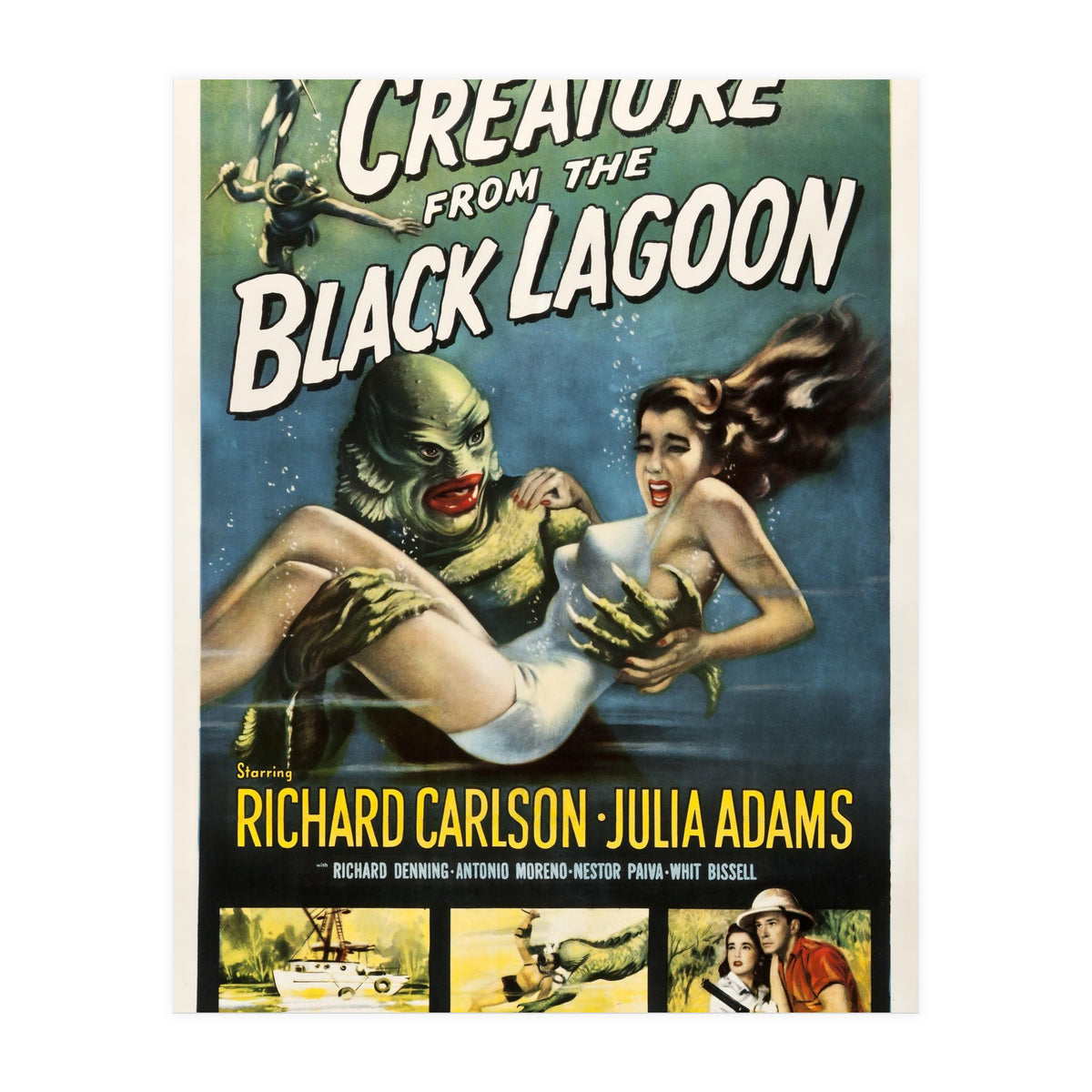 CREATURE FROM THE BLACK LAGOON (1954), directed by JACK ARNOLD. (Print Only)