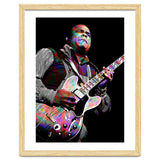 Freddie King American Blues Guitarist Colorful thumbnail