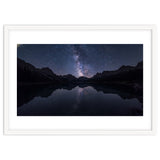Starlit Reflection: Milky Way Over Mountain Lake thumbnail