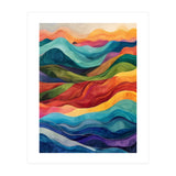 Abstract Rainbow Wave Landscape (Print Only) thumbnail