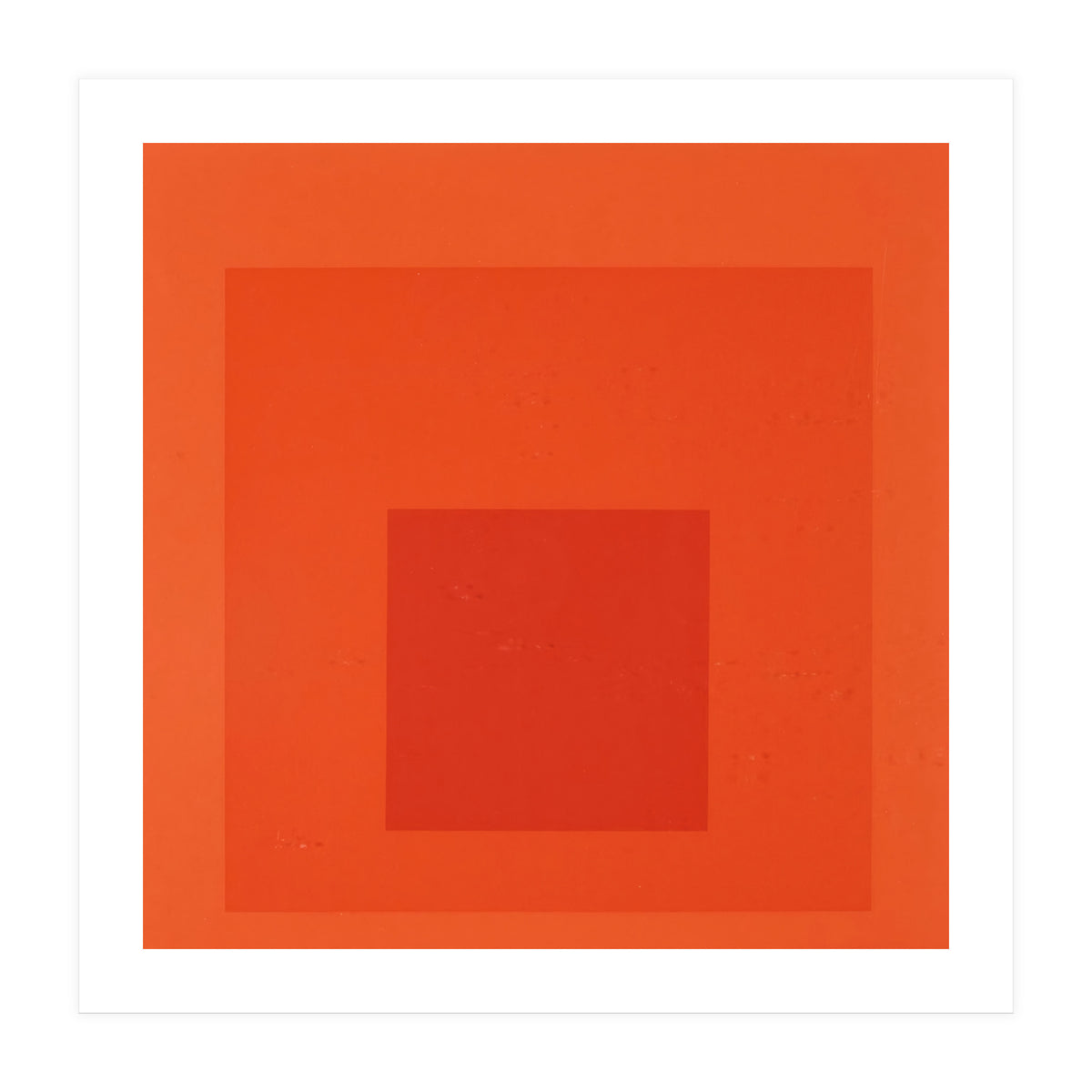 JOSEF ALBERS - HOMAGE TO THE SQUARE RED  (Print Only)