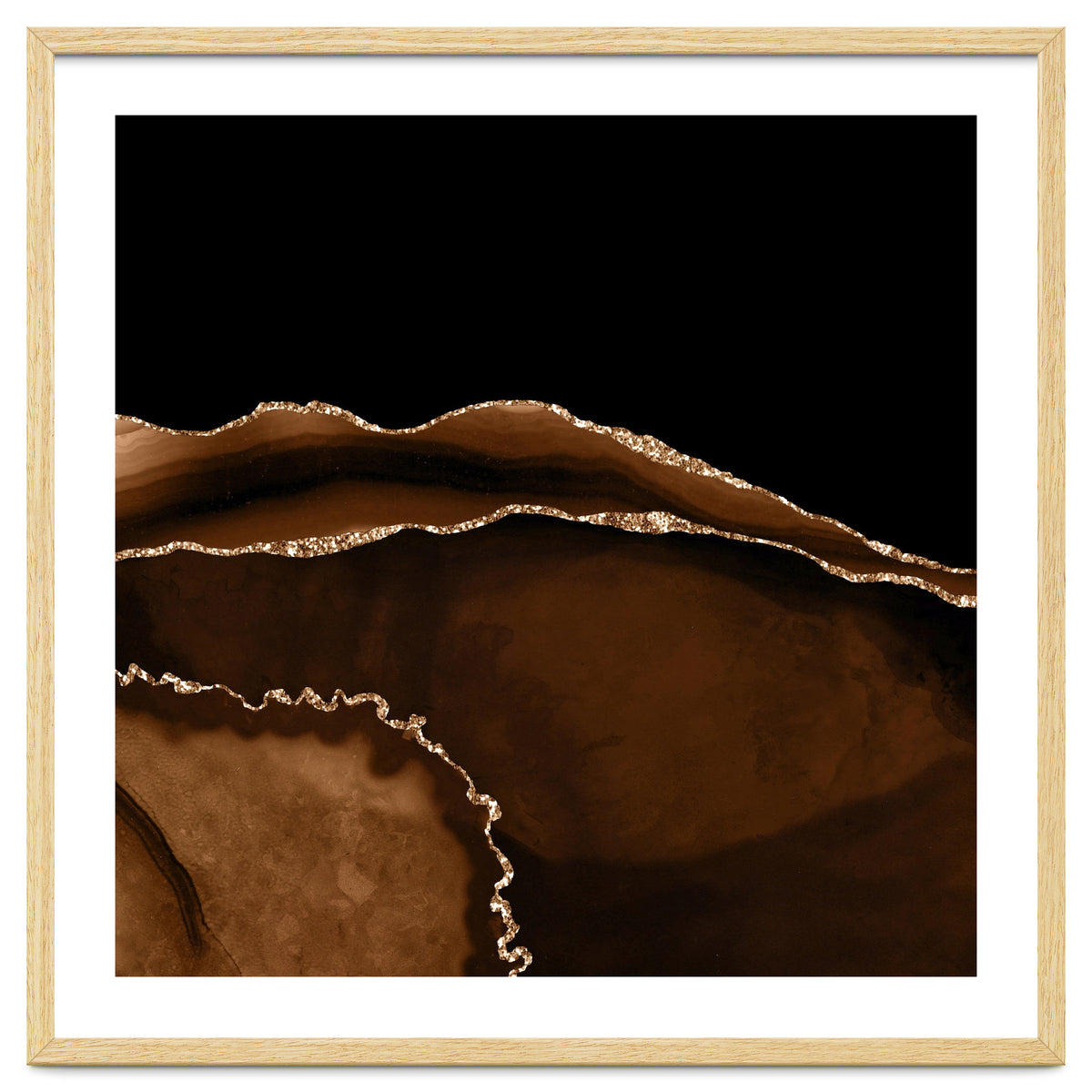 Brown & Gold Agate Texture 05