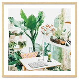 Junglow, Urban Jungle Botanical Home decor, Tropical Plants Interior Design Plant Lady Painting thumbnail