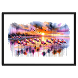 Flamingo Sunset On The Coast thumbnail