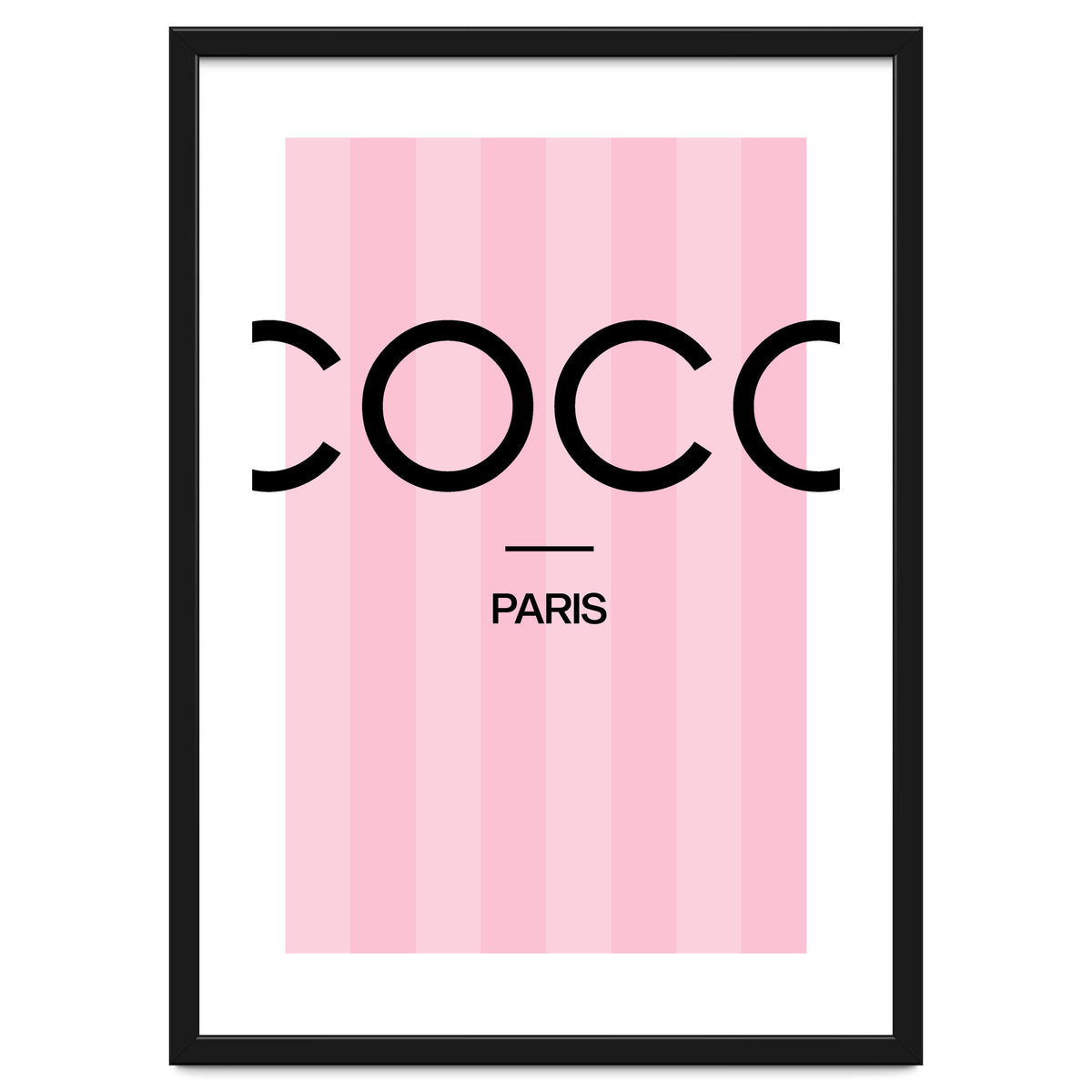 Paris Fashion Quote Art, Coco Chanel, Chic Decor