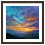 Ethereal Alpine Sunset Over Distant Peaks thumbnail