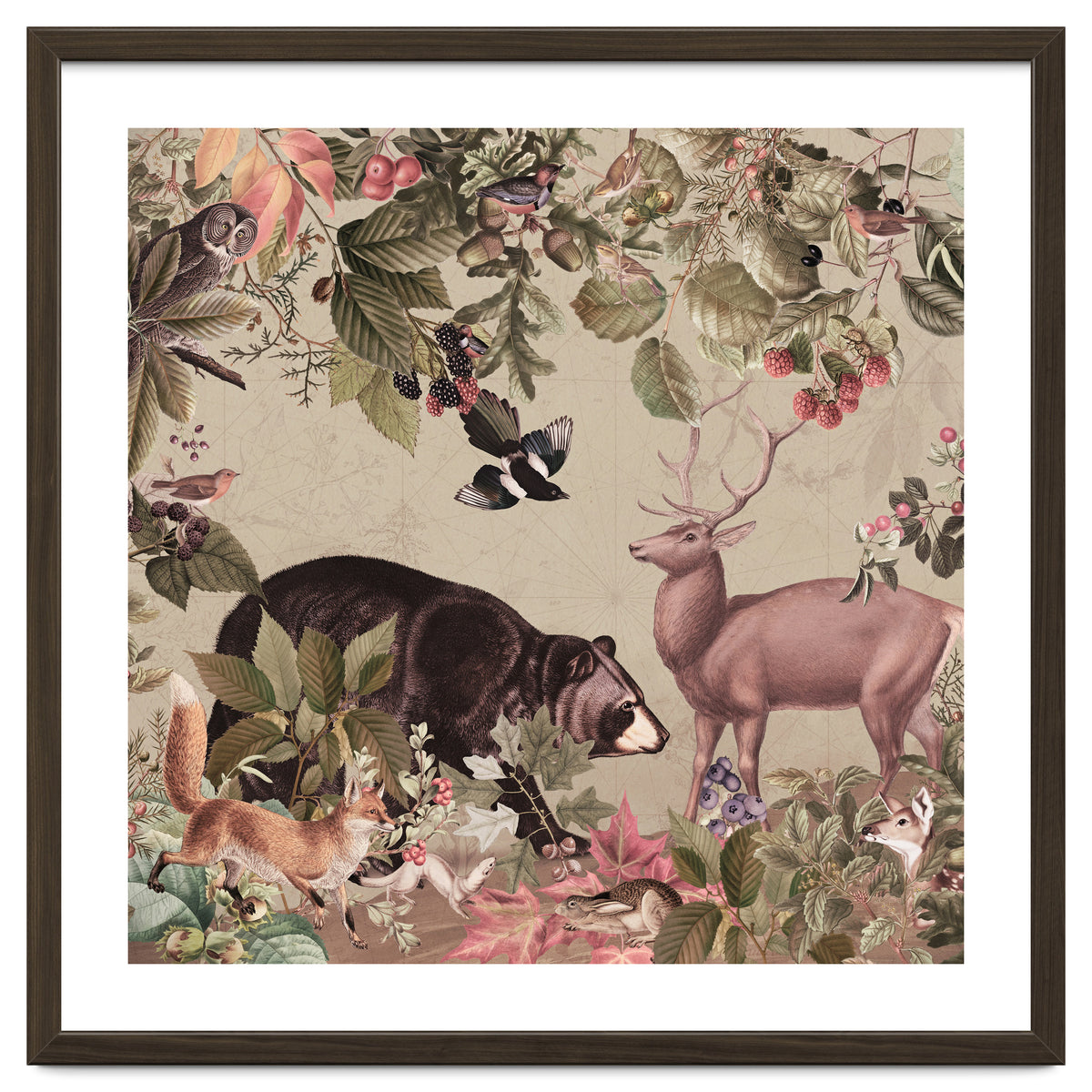 Nostalgic Autumn guardians of the forest