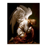 Kneeling Down Angel Renaissance inspired Religious Art (Print Only) thumbnail