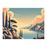 Vintage French Riviera Poster, France (Print Only) thumbnail